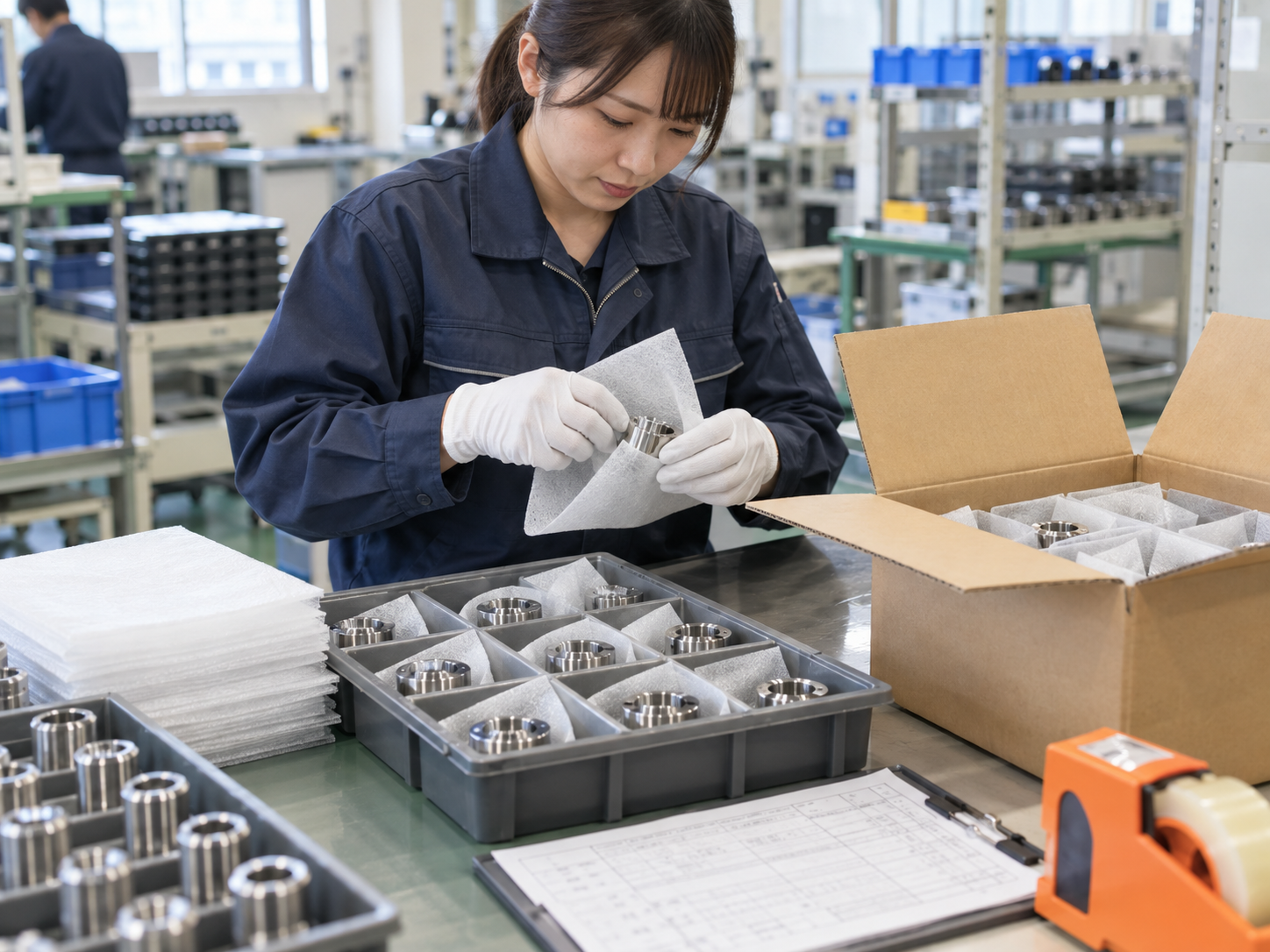 梱包工程のデモ写真